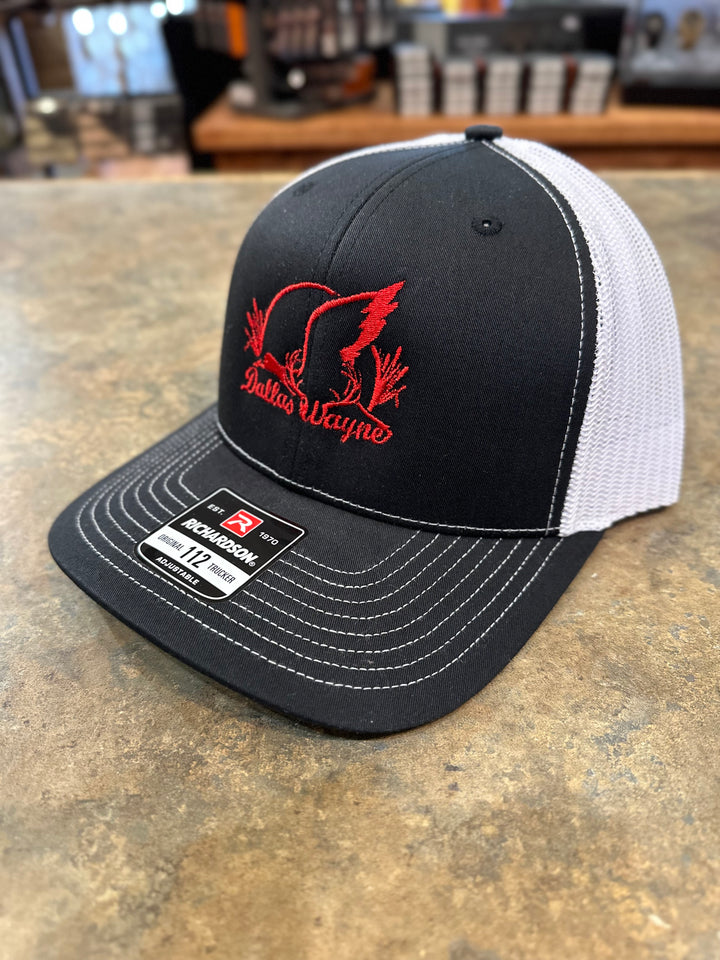 Dallas Wayne Logo Hat - Black/White/Red