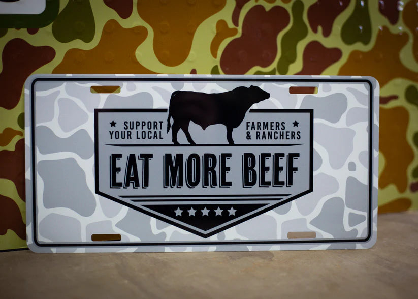 Eat More Beef - Car Tag