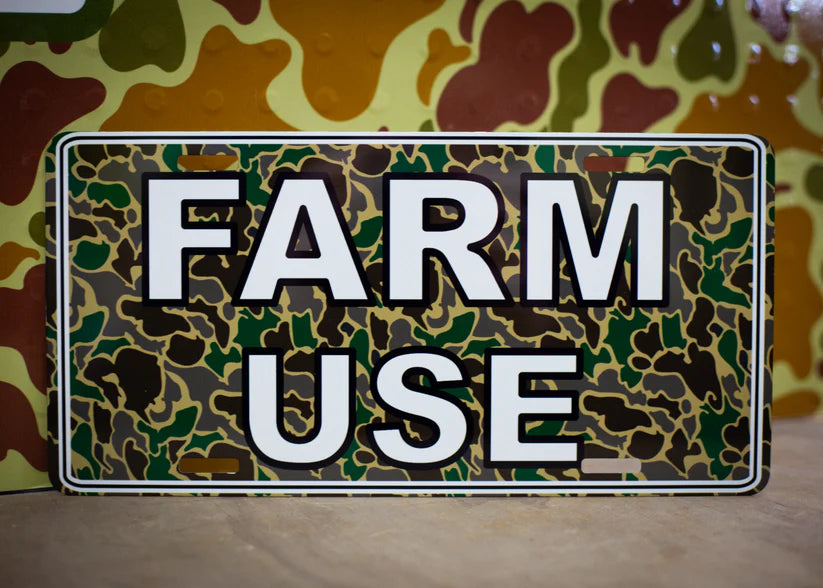 Farm Use- Car Tag
