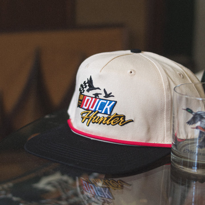 Duck Hunter - Rope Hat - Cream & Black