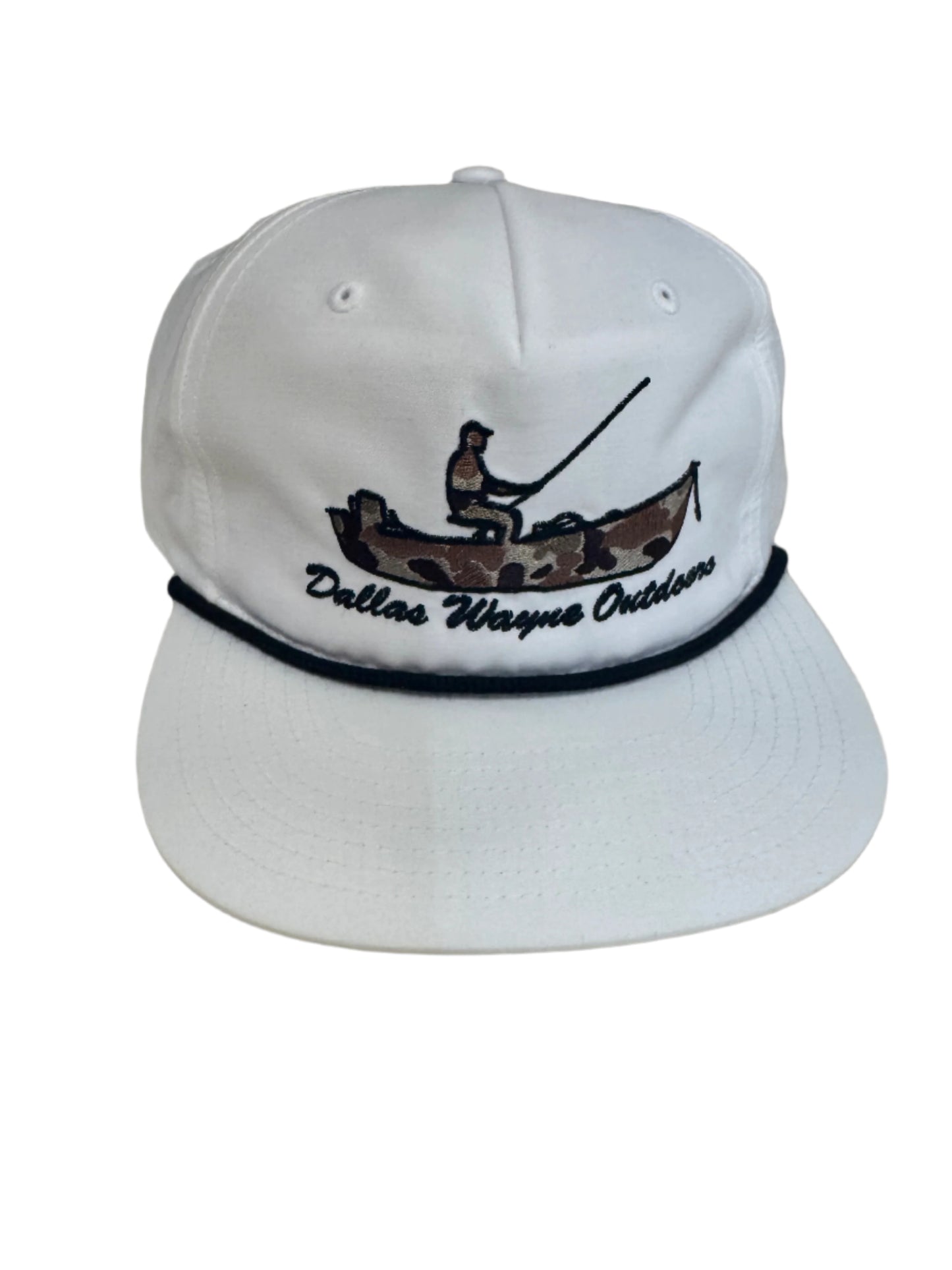 Duck Camo Skiff Hat - White