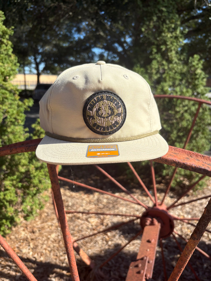 Outdoors PVC Circle Patch Hat - Bottomland - Khaki & Loden
