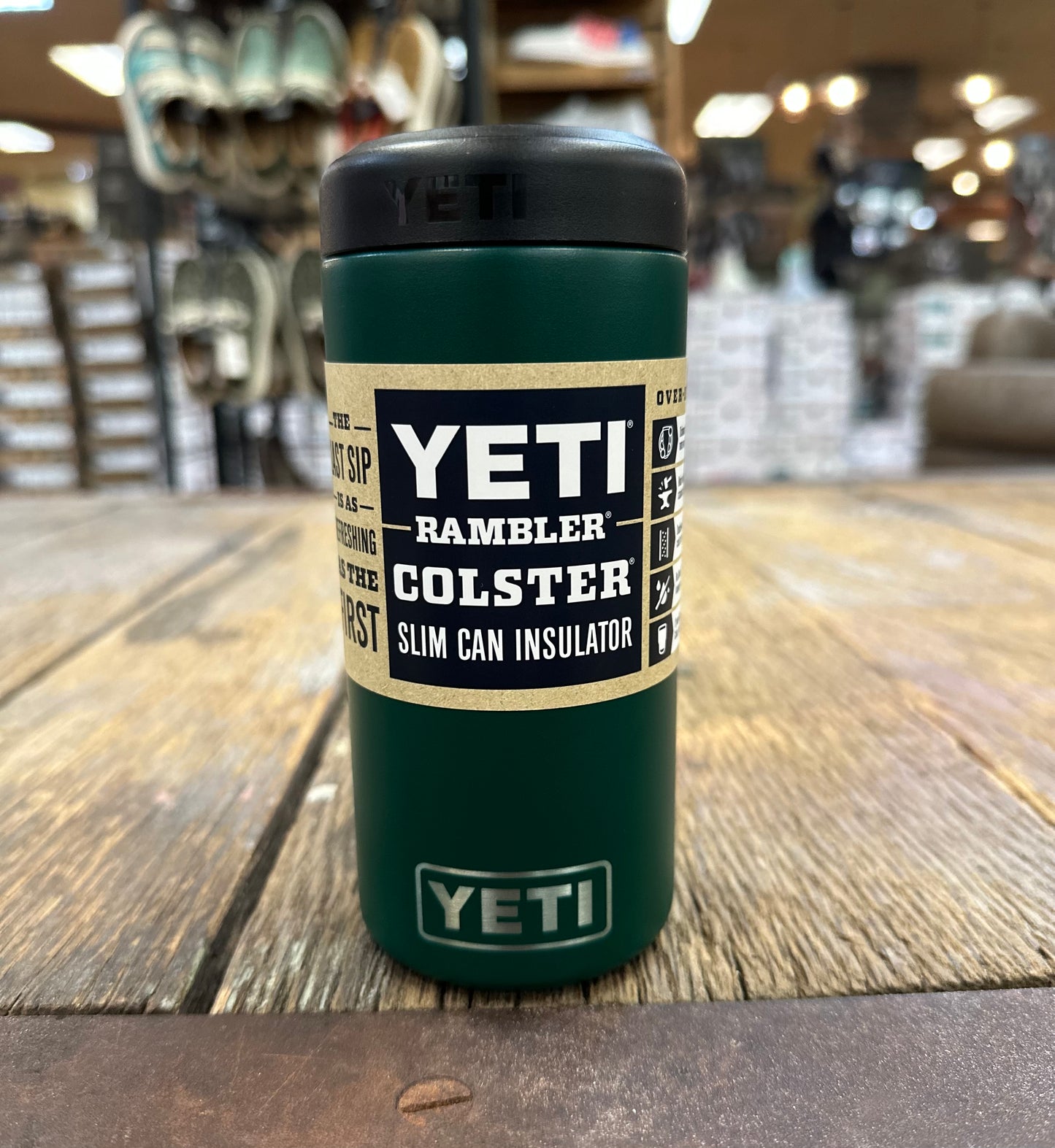 Rambler® 12oz Colster Slim Can Cooler - Black Forest Green