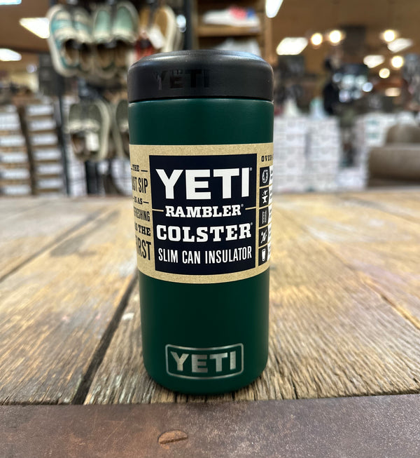 Rambler® 12oz Colster Slim Can Cooler - Black Forest Green