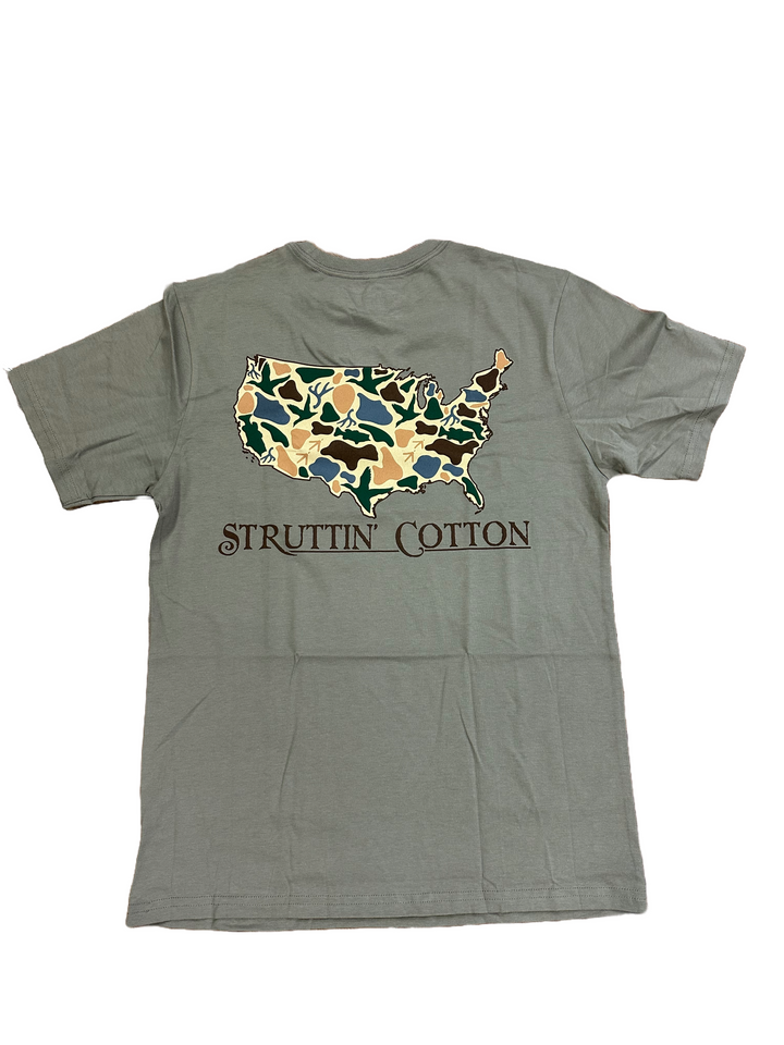 USA Standout Camo Tee - Driftwood