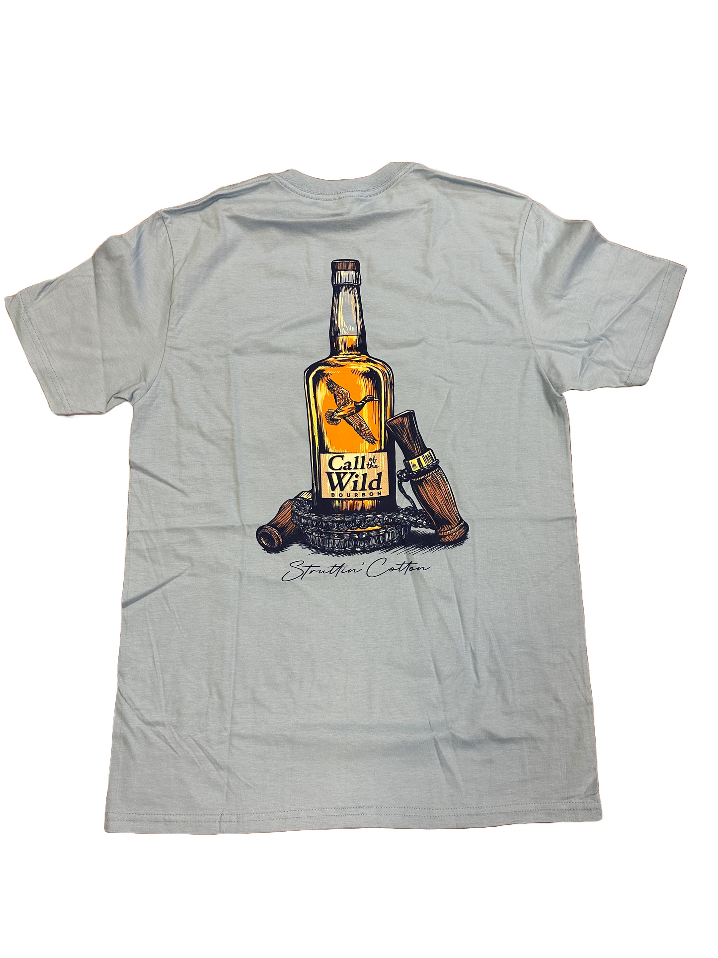 Call Of The Wild Whiskey Tee - Blue Sky