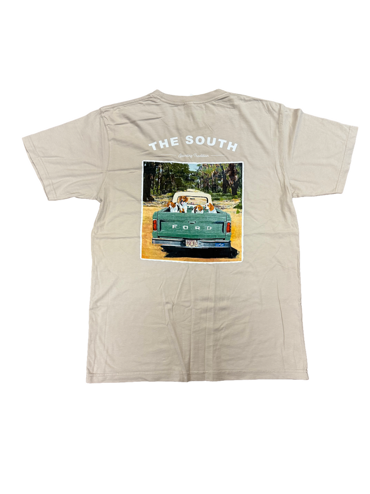 American Co Dog Days Short Sleeve Pocket Tee - Oatmeal
