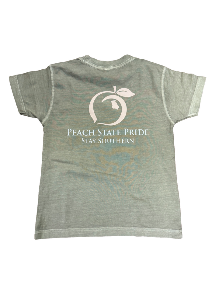 Youth Classic Stay Southern Short Sleeve Pocket Tee - Olive