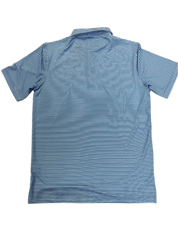 Mallard Performance Polo- Powder Blue/White