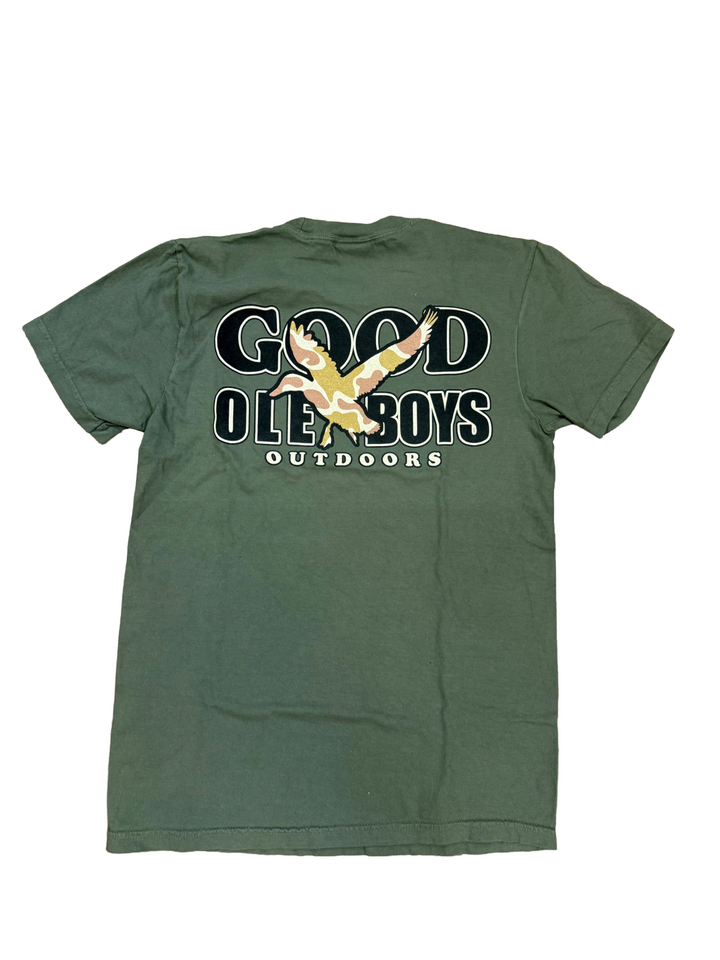 Duck Flight Camo Tee - Moss