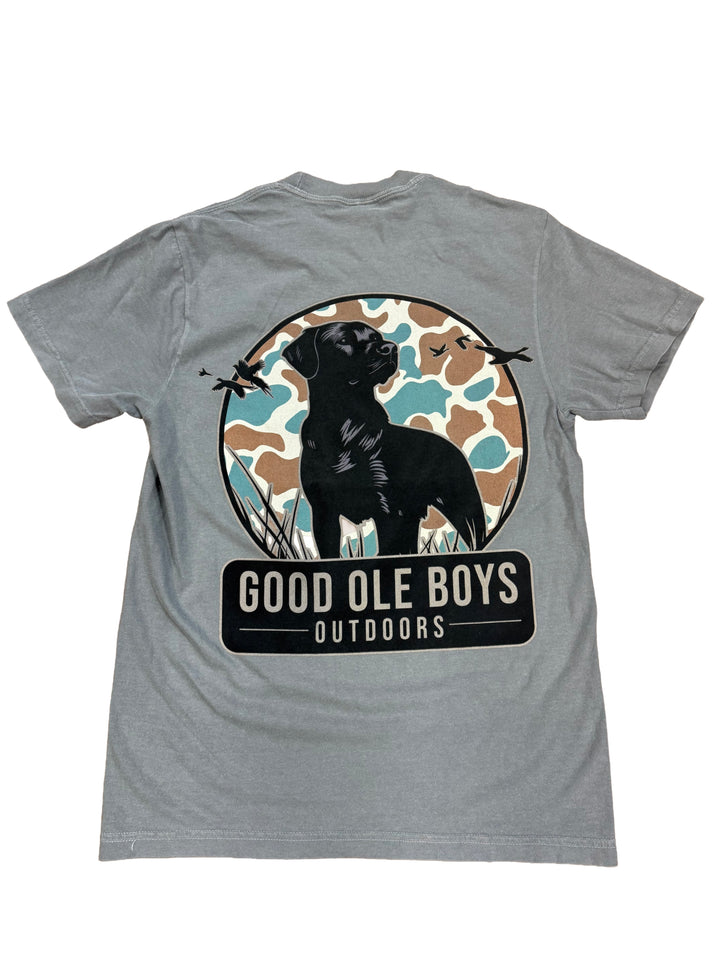 Lab Camo Circle Tee - Gray