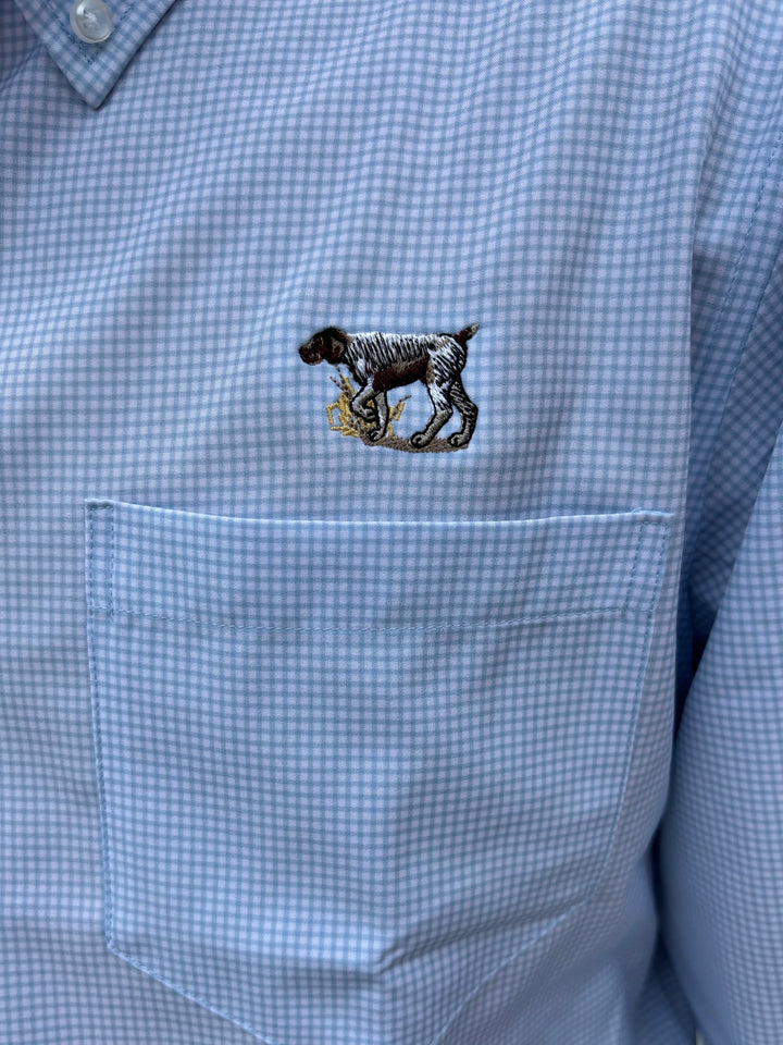 Dallas Wayne Pointer Button Up - Cornflower