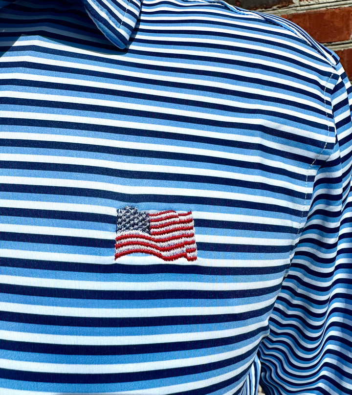 Old Glory - Navy, Light Blue, & White