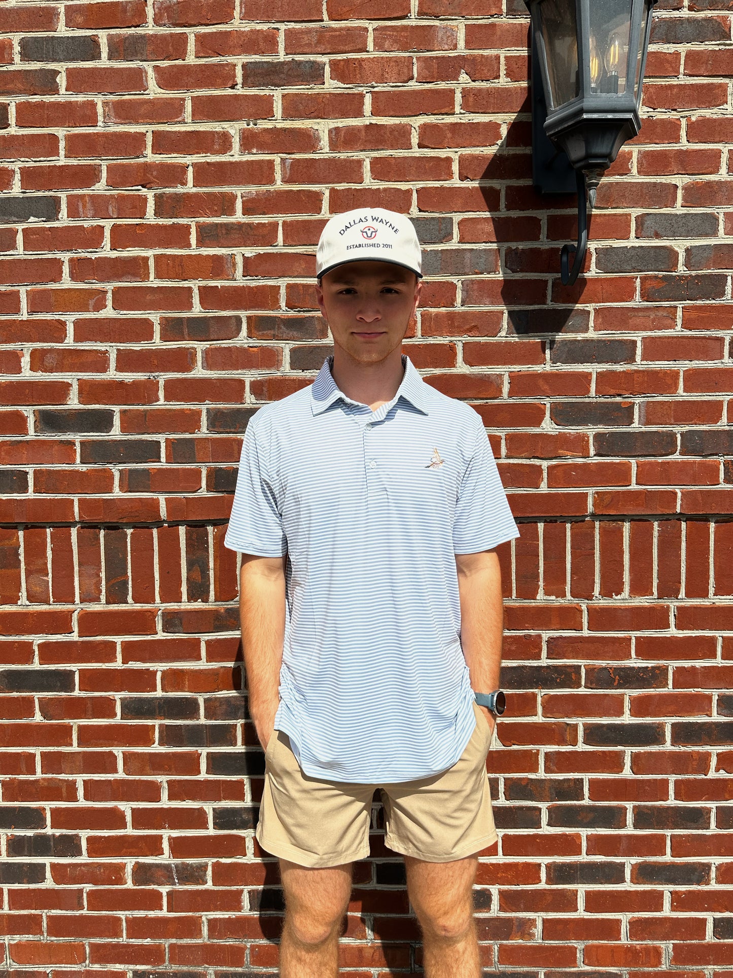 Quail Run Polo - Grey/ White