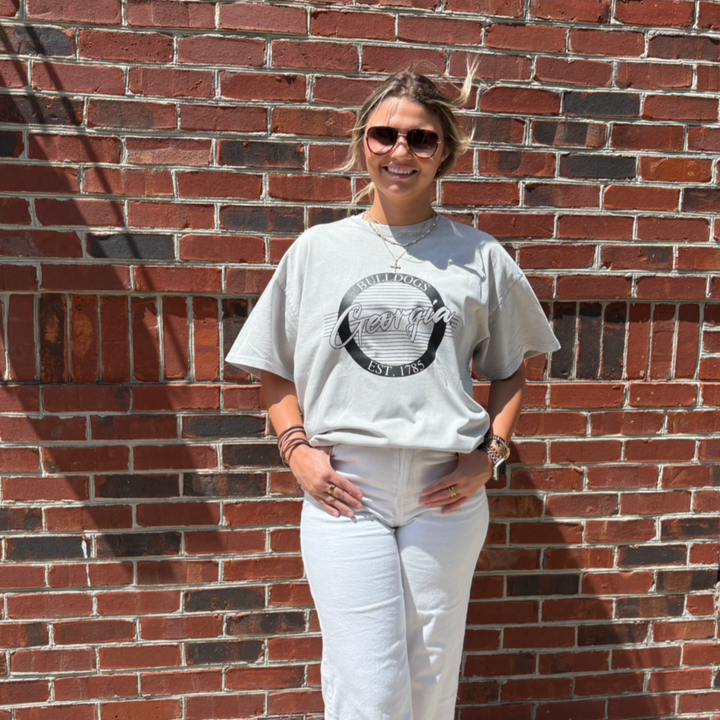 Milledge Oversized Tee - Steel