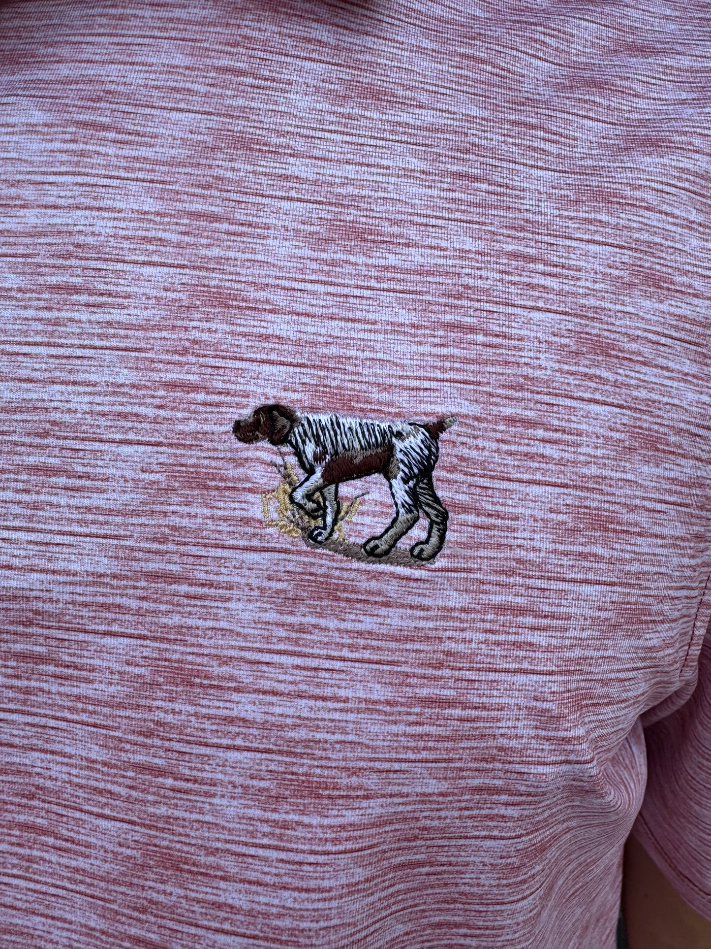 Pointer Performance Polo - White/Borderaux/White