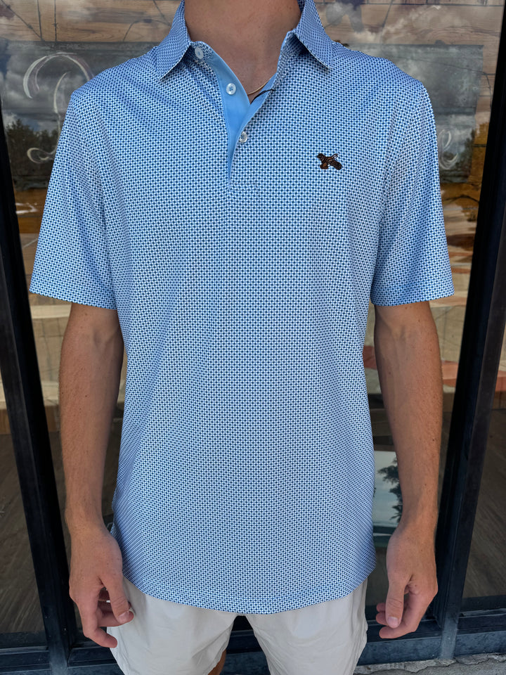 Quail Performance Polo - White/Airy/Captain