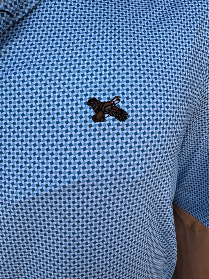Quail Performance Polo - White/Airy/Captain