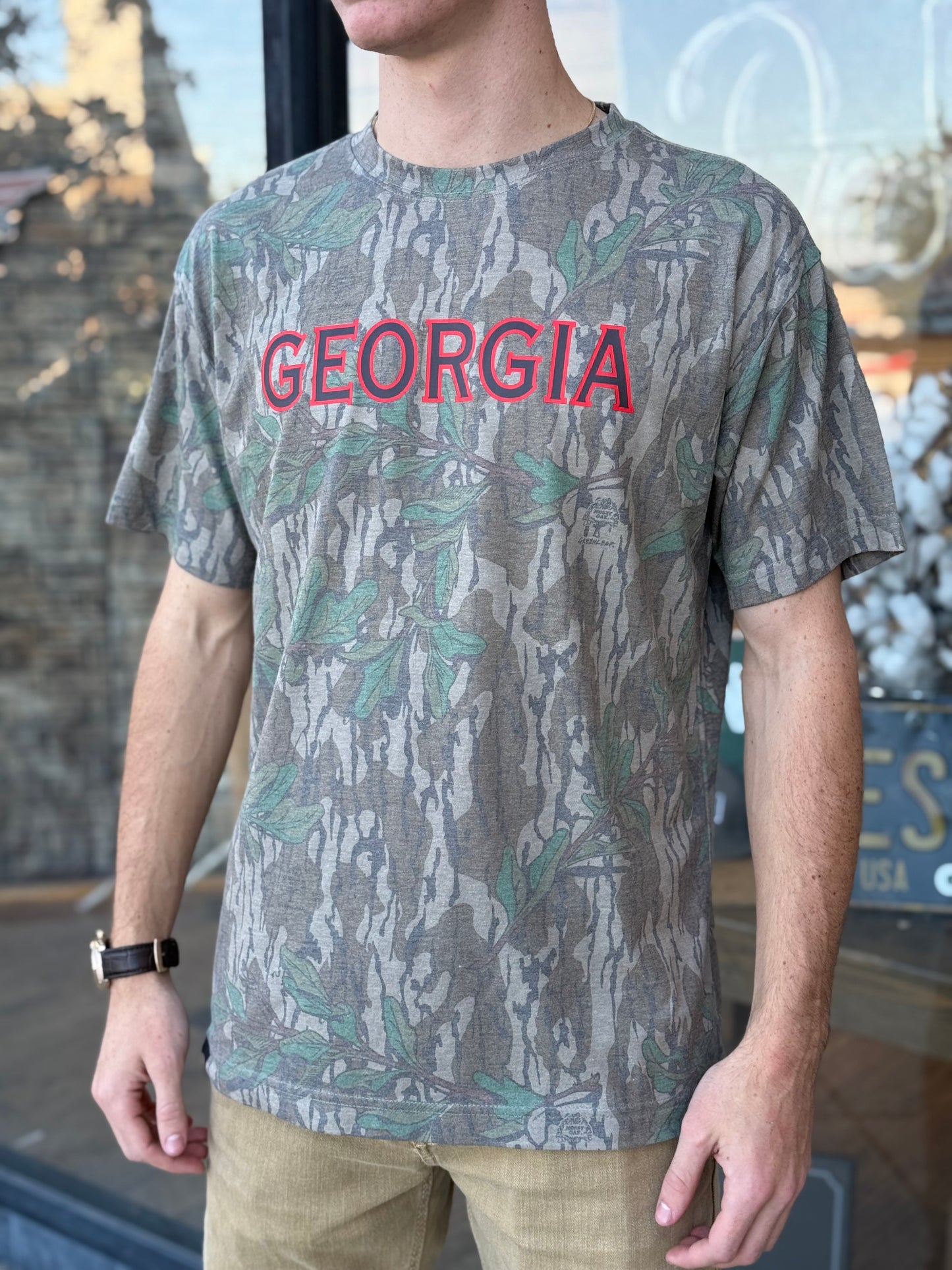 Mossy Oak Greenleaf Tee - Georgia Print