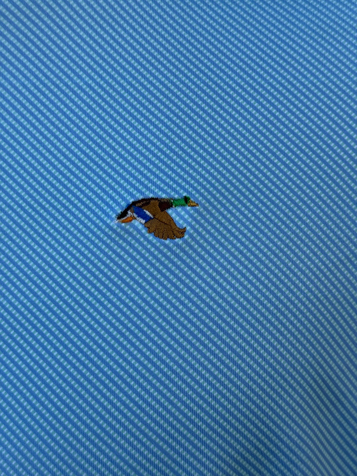 Mallard Performance Polo - Cornflower/Opal/White