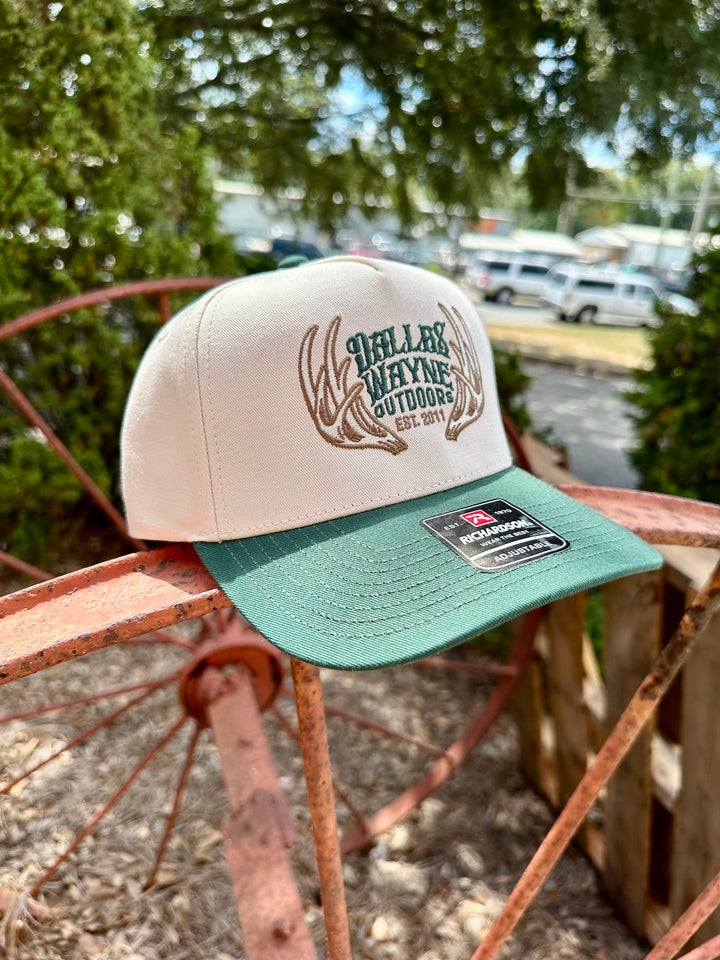 DW Shed Logo Hat - Cream & Green