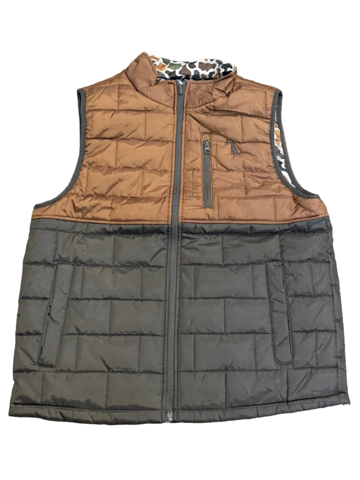 Duck Down Reversible Vest - Localflage Vintage