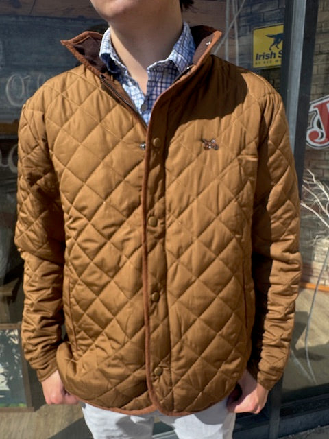Quilted Jacket Quail Logo - Acorn