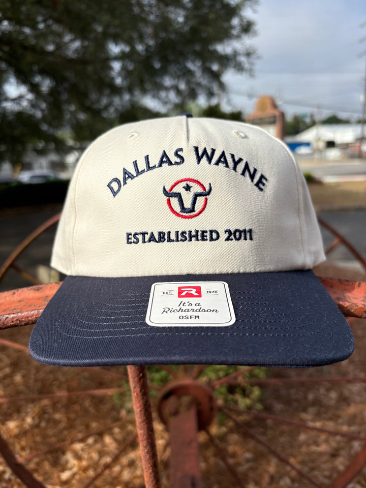 Dallas Wayne Branding Hat - Lone Star - Cream/Navy