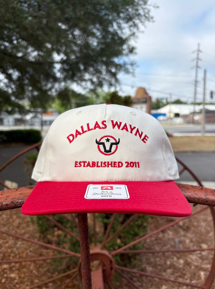 Dallas Wayne Branding Hat - Lone Star - Cream/Red