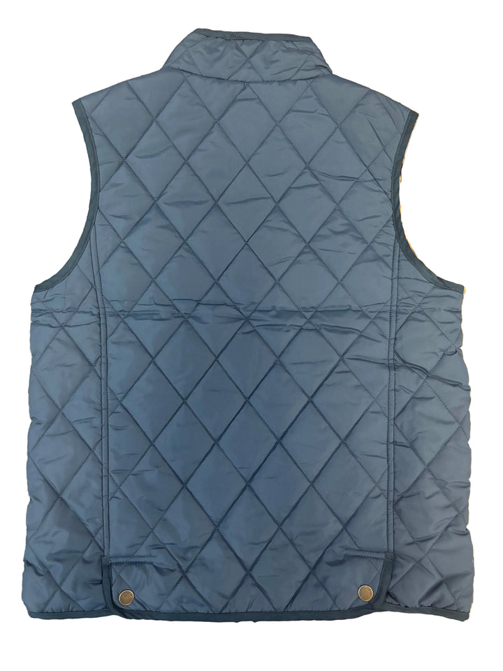 Diamond Quilted Vest - Dark Blue