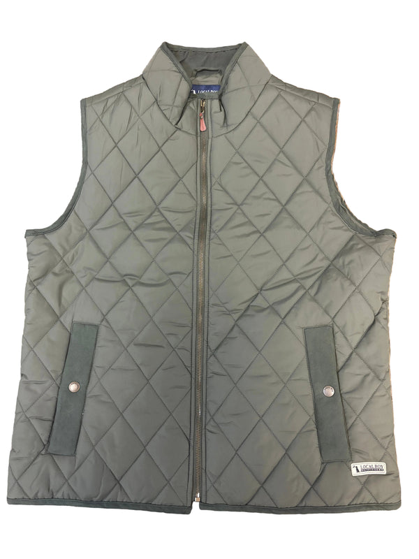 Diamond Quilted Vest - Cedar