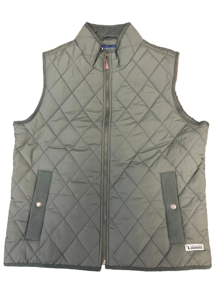 Diamond Quilted Vest - Cedar