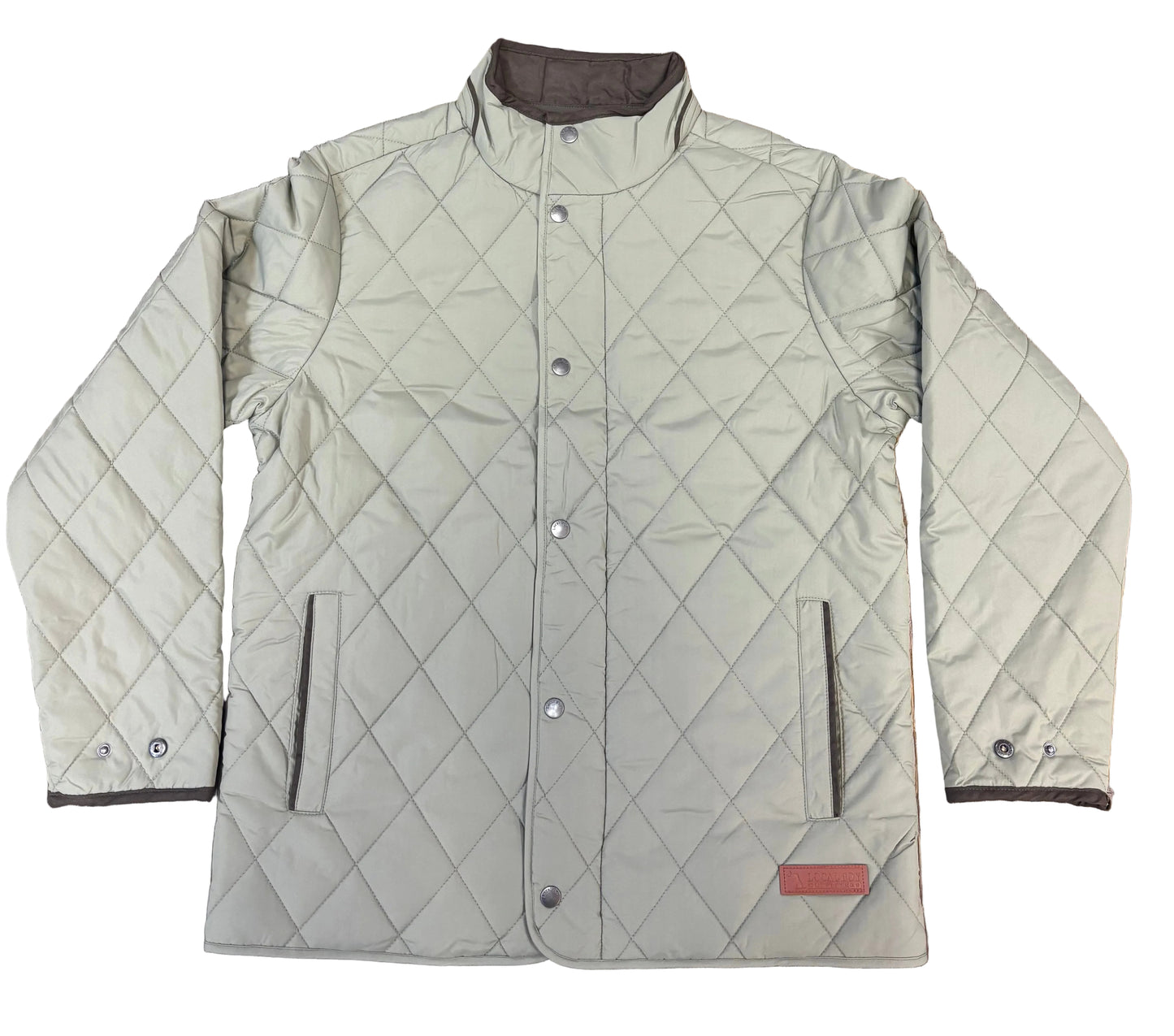 Diamond Quilted Jacket - Beige