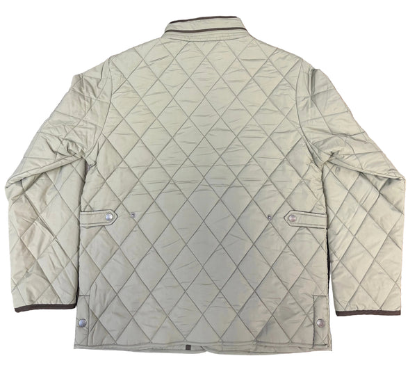 Diamond Quilted Jacket - Beige