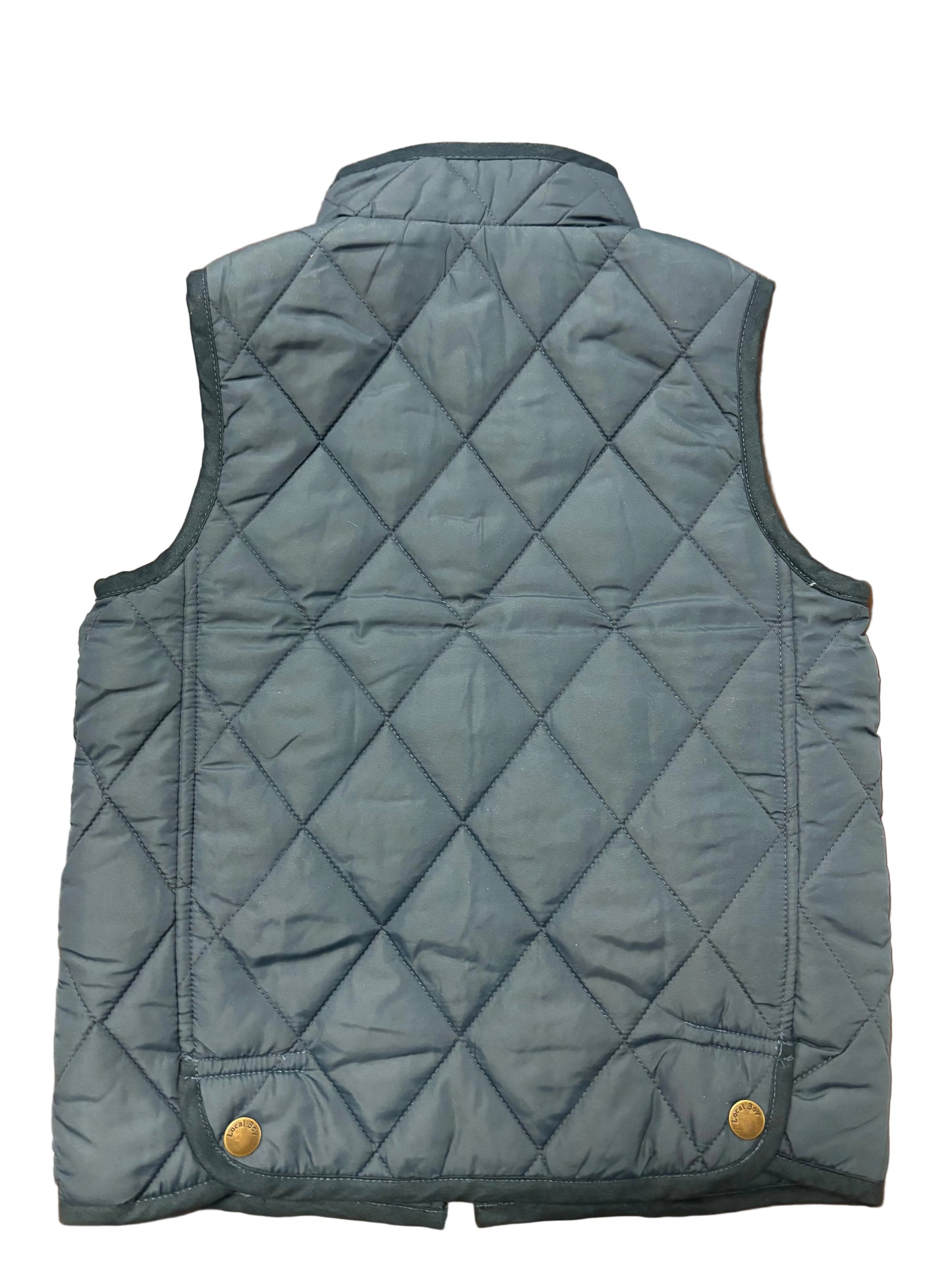 Youth Diamond Quilted Vest - Dark Blue