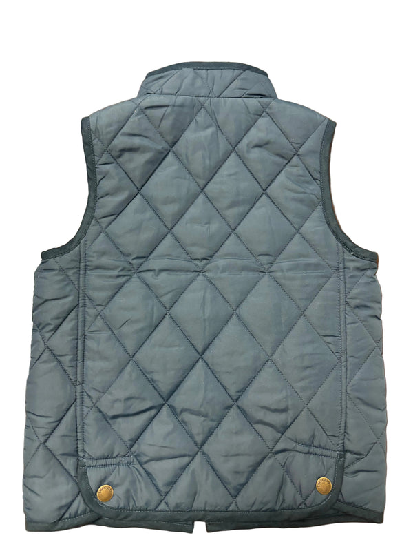 Youth Diamond Quilted Vest - Dark Blue