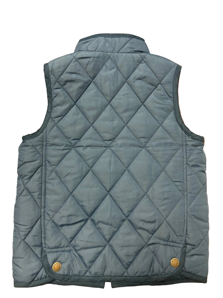 Youth Diamond Quilted Vest - Dark Blue