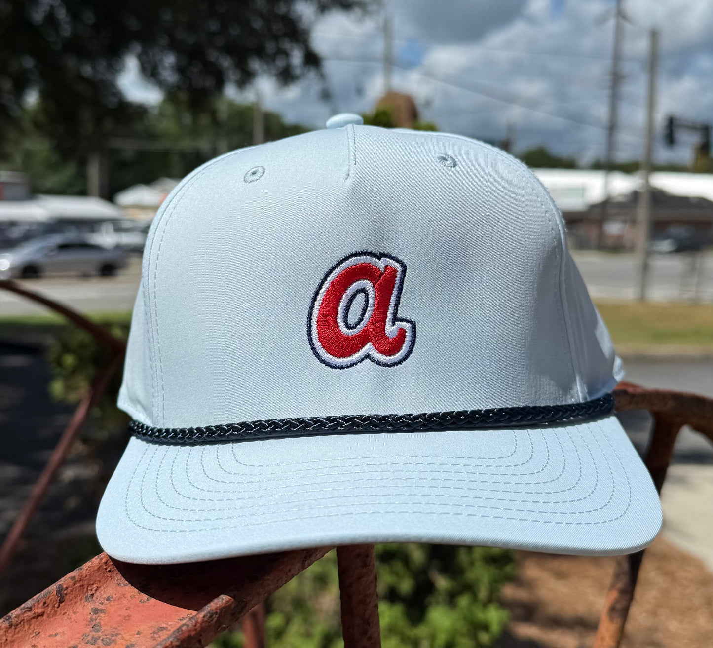 The "A" Rope Hat - Soft Blue