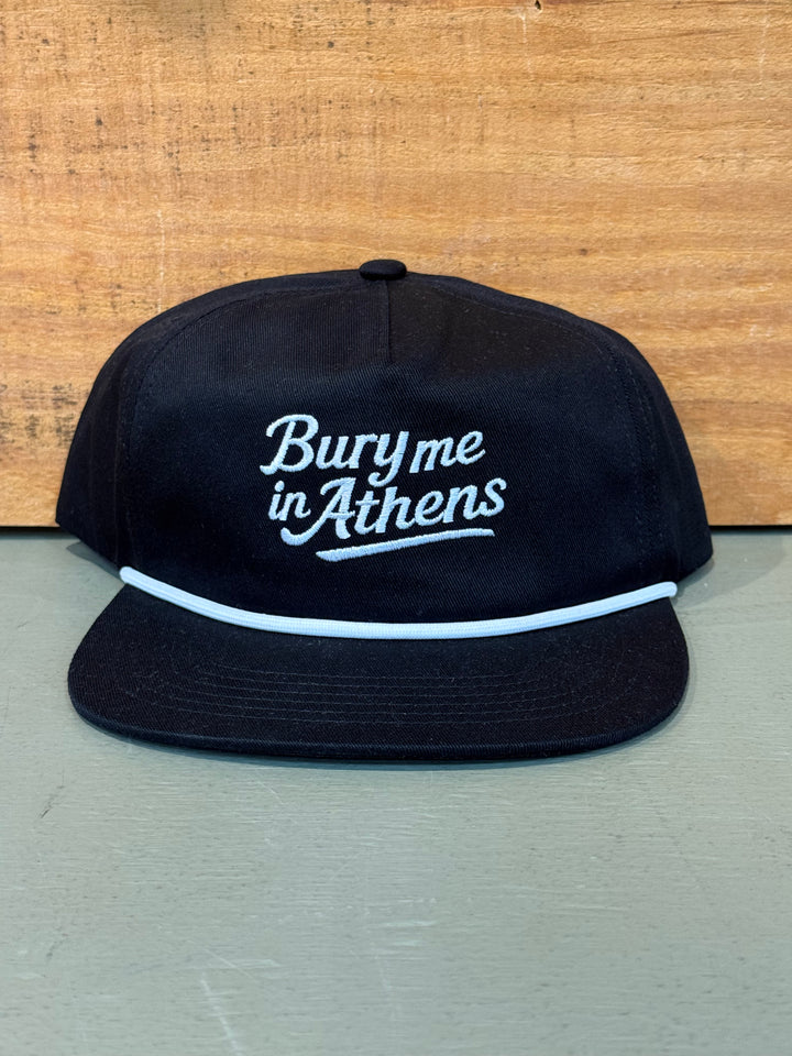 Bury Me In Athens 84 Cotton Hat - Black