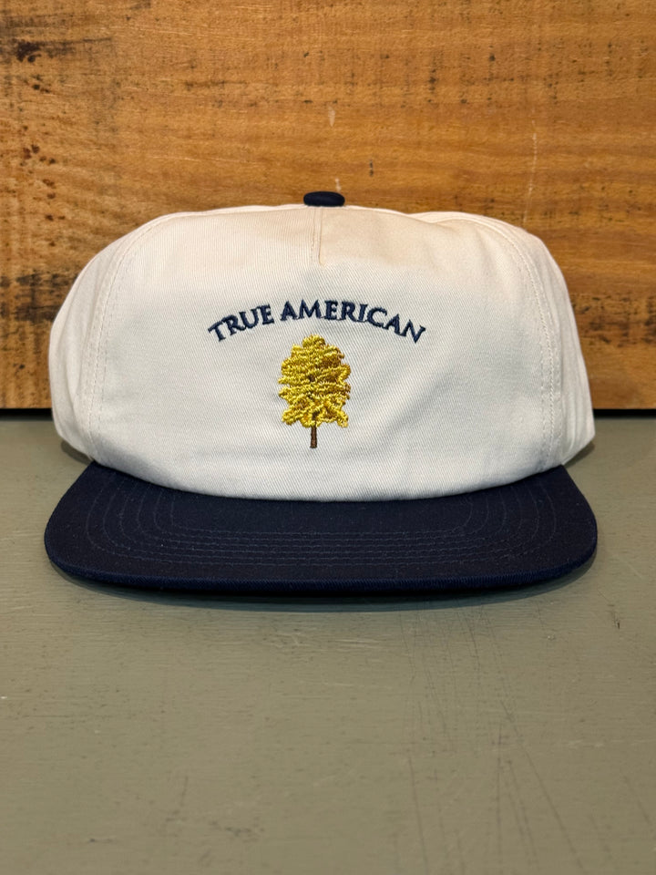 True American 84 Cotton Hat - Khaki & Navy