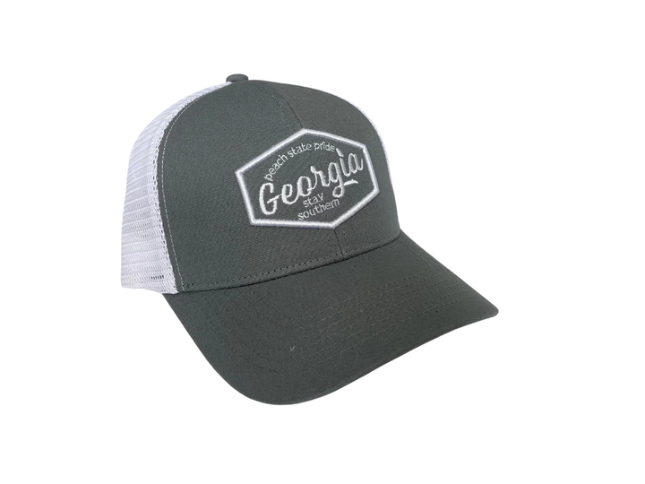 Georgia Script Trucker Hat - Sage