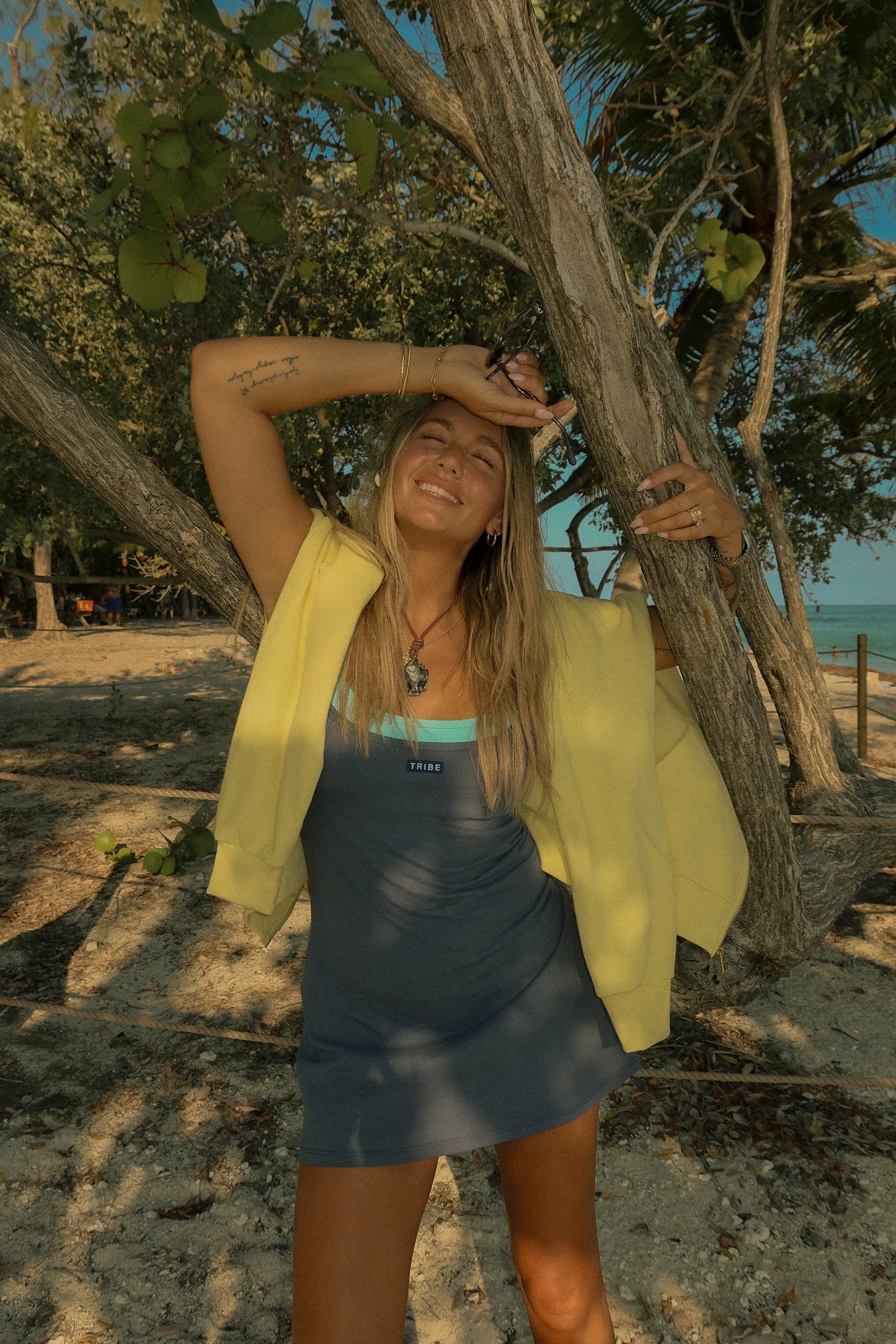 Yacht Dress - Deep Sea & Barefoot Blue