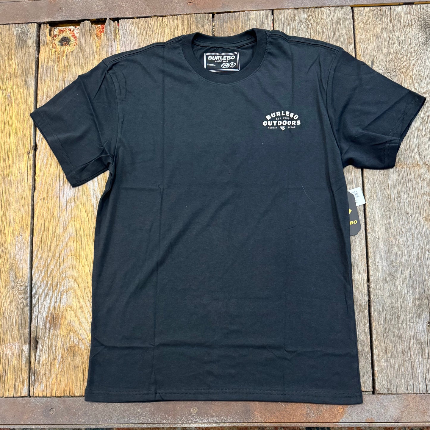 Short Sleeve Tee - BURLEBO Outdoors Logo - Black