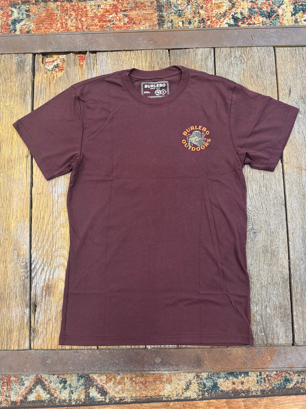 Short Sleeve Tee - Duck Down - Maroon