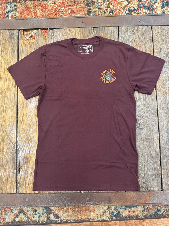Short Sleeve Tee - Duck Down - Maroon