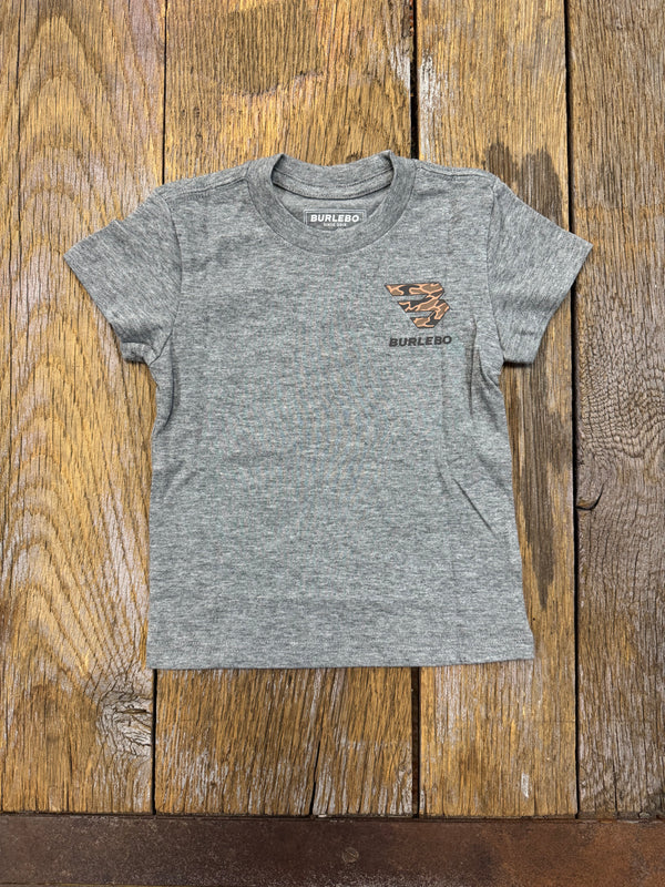 Youth Short Sleeve Tee - Camo Duck Dogs - Dark Heather Grey