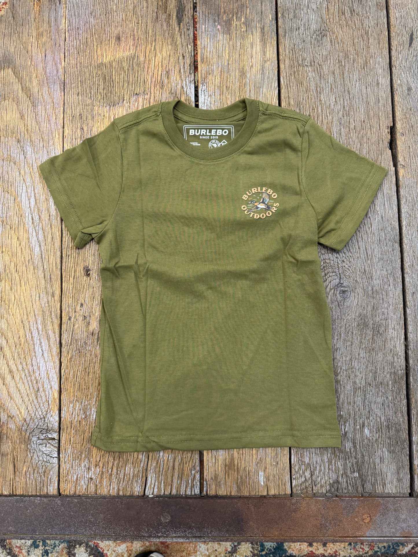 Youth Short Sleeve Tee - Wood Duck - Hunter Green