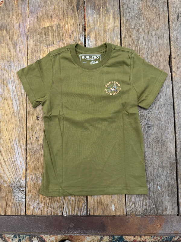 Youth Short Sleeve Tee - Wood Duck - Hunter Green