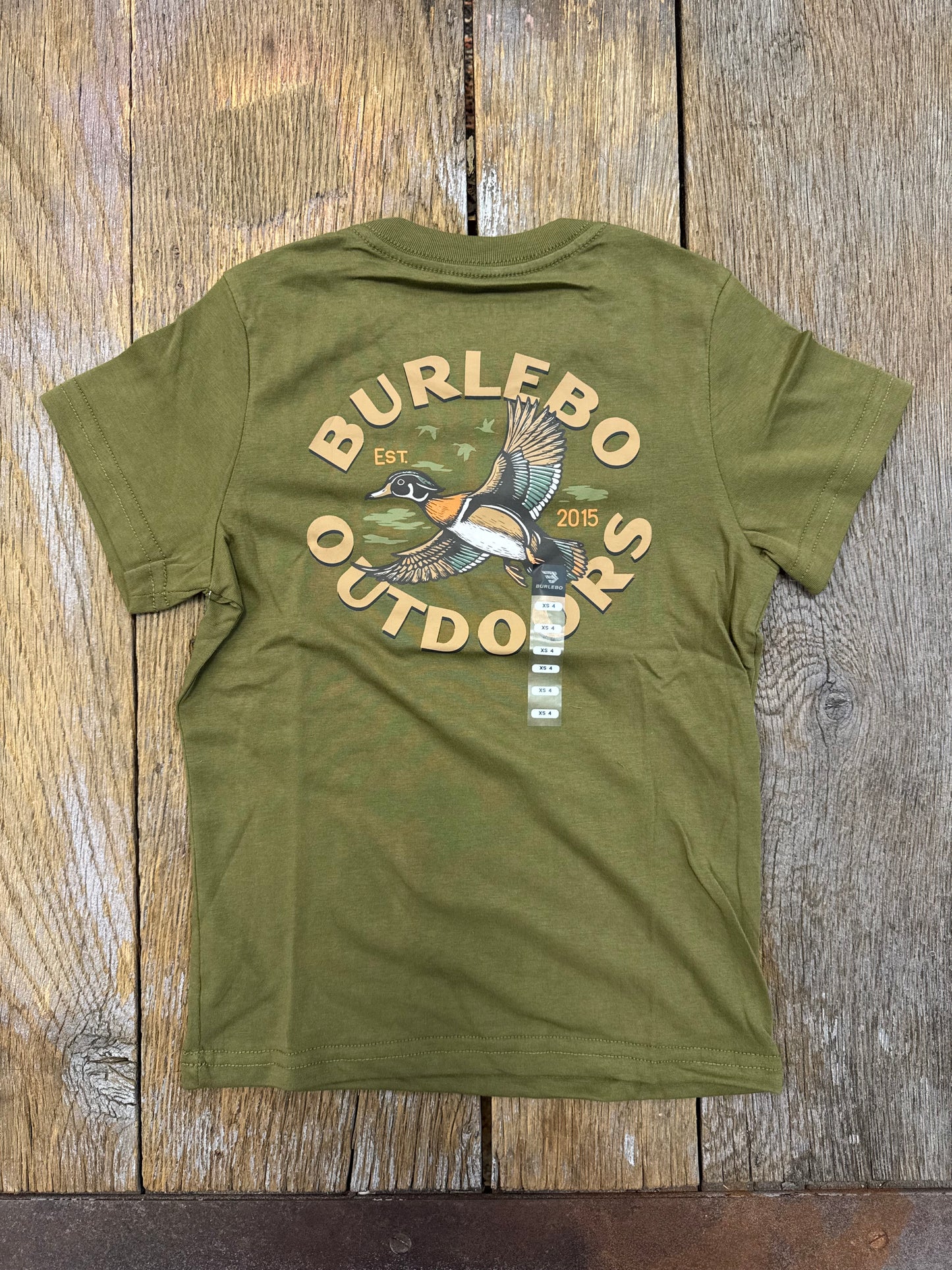 Youth Short Sleeve Tee - Wood Duck - Hunter Green