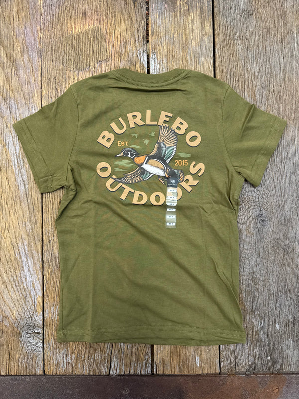 Youth Short Sleeve Tee - Wood Duck - Hunter Green